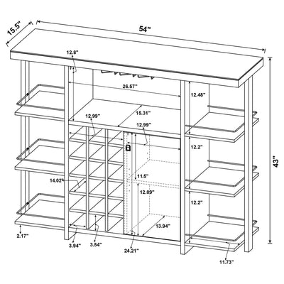 Evelio Bar & Wine Cabinet