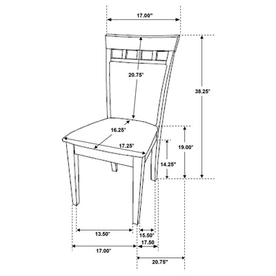 Gabriel 5 Pc Dining Sets Cappuccino