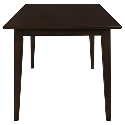 Gabriel 5-piece Rectangular 59-inch Closed Back Dining Set Cappuccino