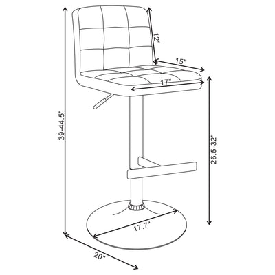 Lenny Adjustable Bar Stool