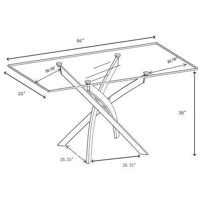 Carmelo 5 Pc Dining Sets