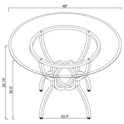 Aviano 5 Pc Dining Set