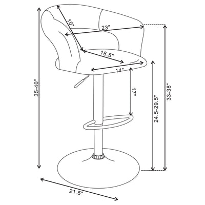 Barraza Adjustable Bar Stool