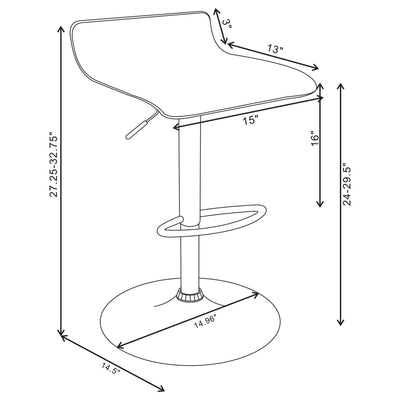 Bidwell Adjustable Bar Stool