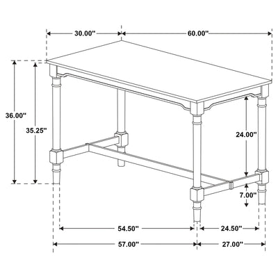 Martina 5 Pc Counter Height Dining Set