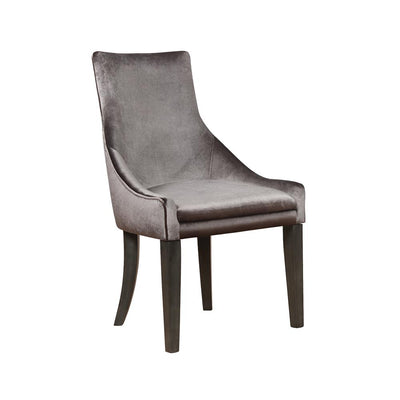 Phelps Upholstered Demi Wing Chairs Grey (Set of 2) image