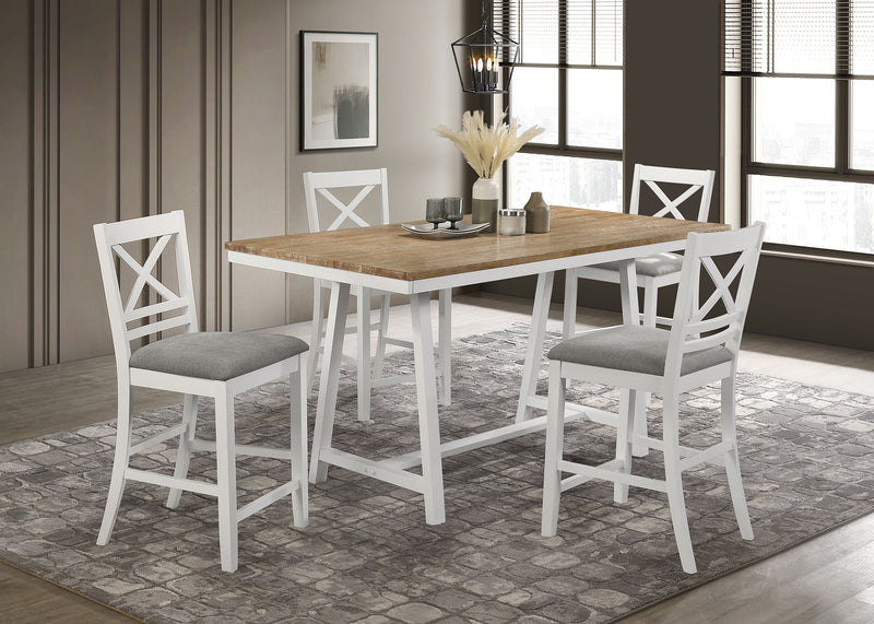 Hollis 5 Pc Counter Height Dining Set