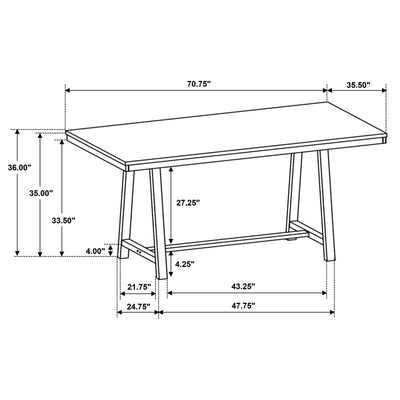 Hollis 5 Pc Counter Height Dining Set