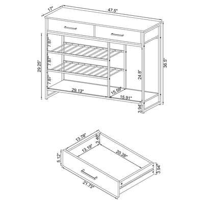 Melrose Bar & Wine Cabinet