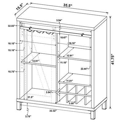 Arlington Bar & Wine Cabinet