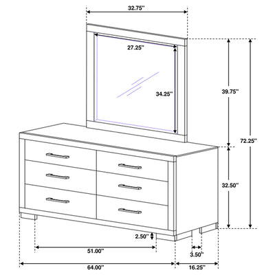 Jessica Dresser With Mirror