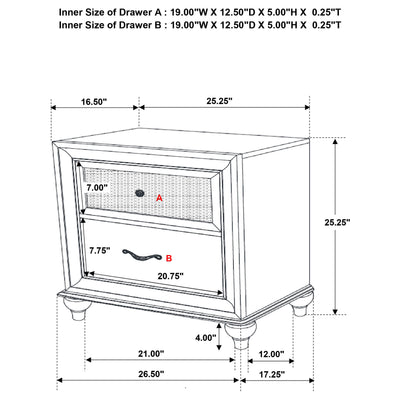 Barzini Nightstand