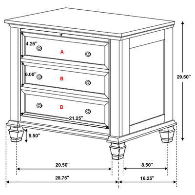 Sandy Beach 4 & 5 Piece Pc Bedroom Set Cal.King & E.King