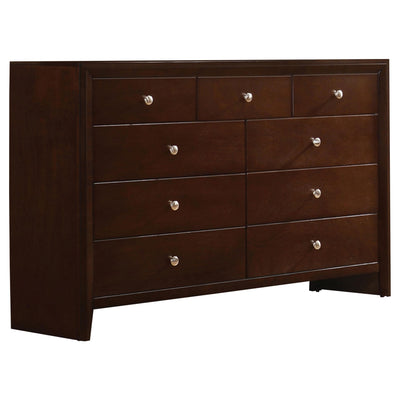 Serenity Rectangular 9-drawer Dresser Rich Merlot image