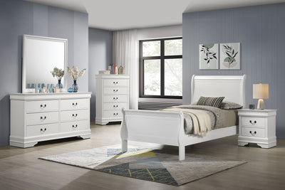 Louis Philippe 4 & 5 Piece Bedroom Set Full, Twin, King, & Queen