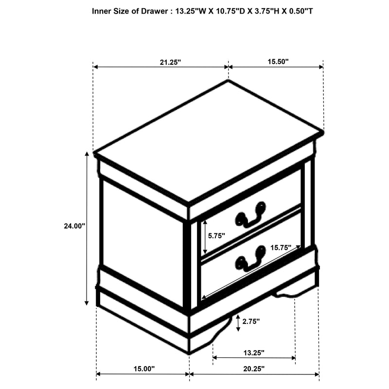 Louis Philippe Nightstand