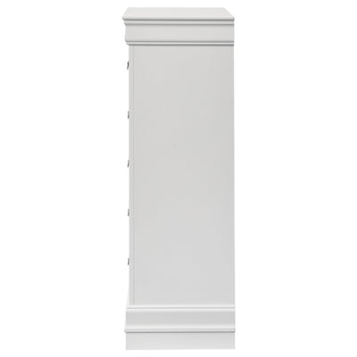 Louis Philippe 5-drawer Bedroom Chest White