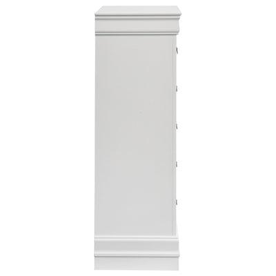 Louis Philippe 5-drawer Bedroom Chest White