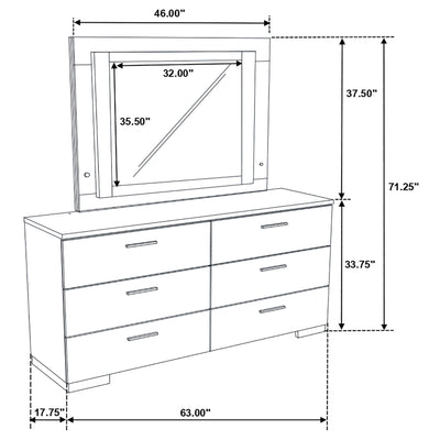 Felicity Dresser With Mirrors