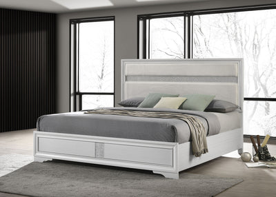 Miranda California King, E.King, Queen, Full, & Twin Bed Black & White
