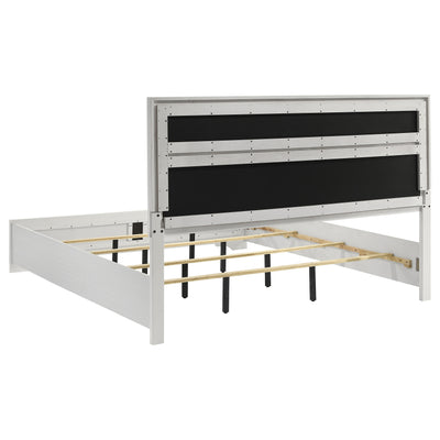 Miranda California King, E.King, Queen, Full, & Twin Bed Black & White