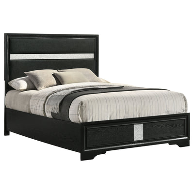 Miranda California King, E.King, Queen, Full, & Twin Bed Black & White