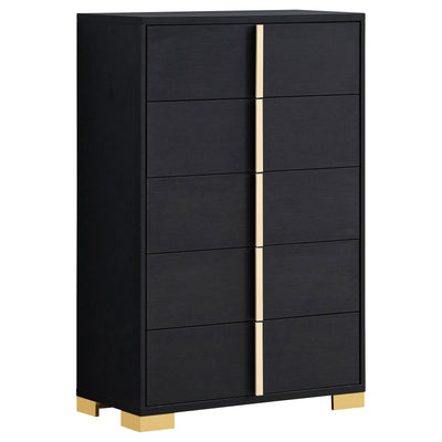 Marceline Bedroom Sets White & Black 4 & 5 Piece