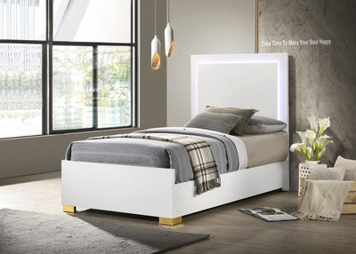 Marceline Beds White & Black Eastren King, Full, Twin, & Queen