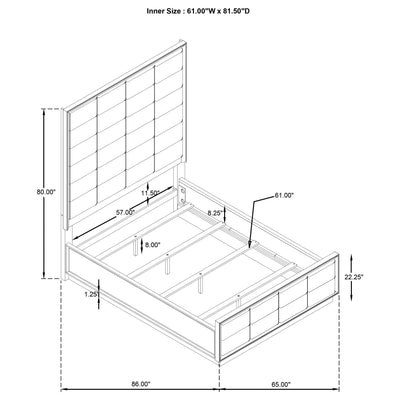 Durango 4 & 5 Piece E.King, Cal.King & Queen Bedroom Set