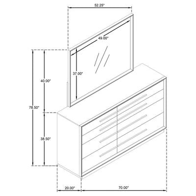 Durango Dresser With Mirror