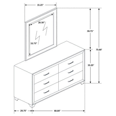 Melody Dresser With Mirror