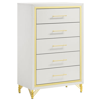 Lucia 4 & 5 Piece Bedroom Set King & Queen Beige & Grey