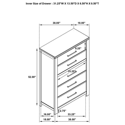 Kieran 5 Pc Bedroom Set