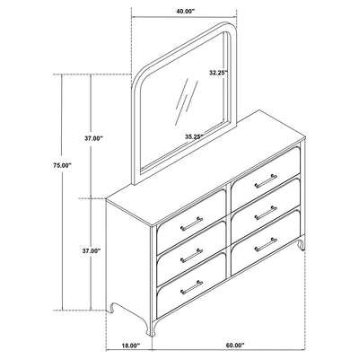 Anastasia Dresser With Mirror