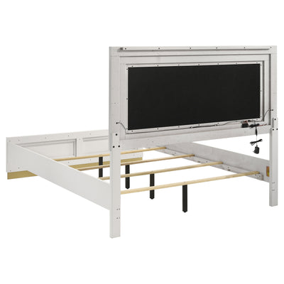 Caraway California King, E.King, & Queen Bed Black & White