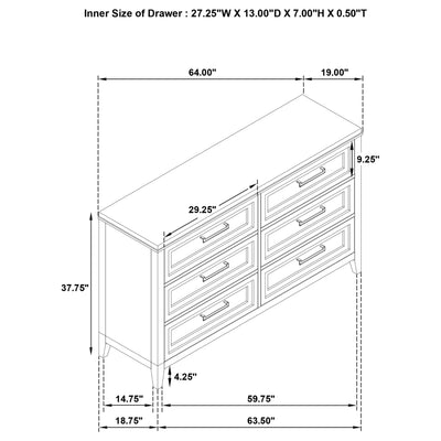 Marielle 4 Pc Bedroom Set