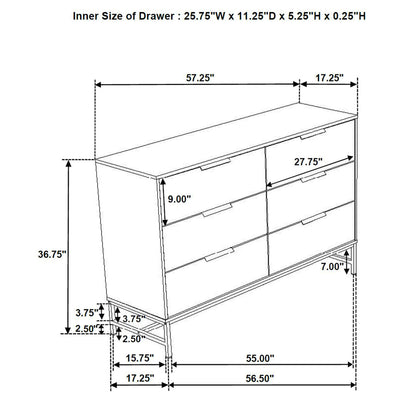 Sonora 4 & 5 Piece Bedroom Set