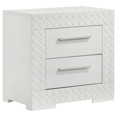 Ives 4 & 5 Piece Bedroom Set E.king & Queen White & Grey