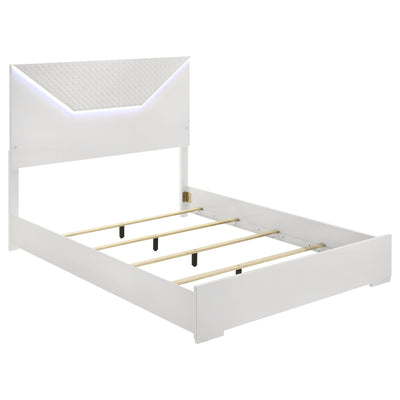 Ives 4 & 5 Piece Bedroom Set E.king & Queen White & Grey