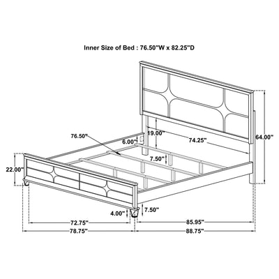 Olivia 4 & 5 Piece Bedroom Set E.King, Queen, & Cal.King