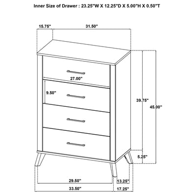 Kaywood 4 & 5 Pc Bedroom Set Full, E.King, Queen & Twin
