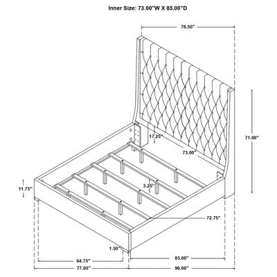 Camille Eastern / California King Headboard