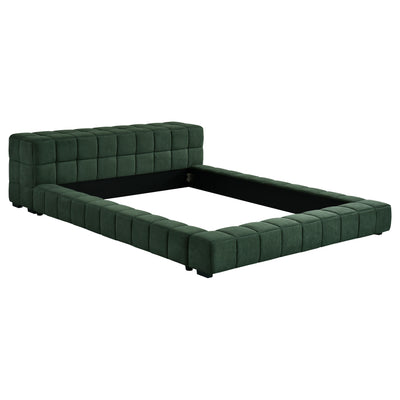 Trinity California King, E.king, Queen, & Full Bed Green & Light Taupe