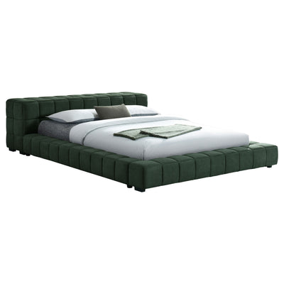 Trinity California King, E.king, Queen, & Full Bed Green & Light Taupe