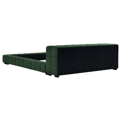 Trinity California King, E.king, Queen, & Full Bed Green & Light Taupe