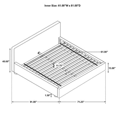 Gregory Bed Grey