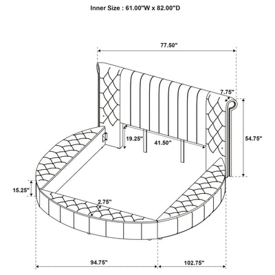 Sonya Eastern King & Queen Bed
