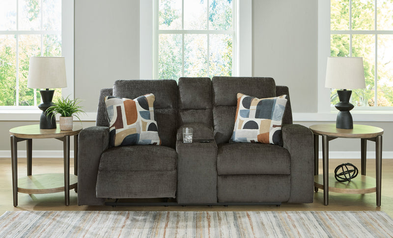 Kanlow Reclining Loveseat with Console