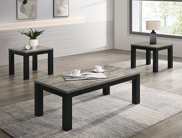 Theo- 3pc Coffee Table & End Table