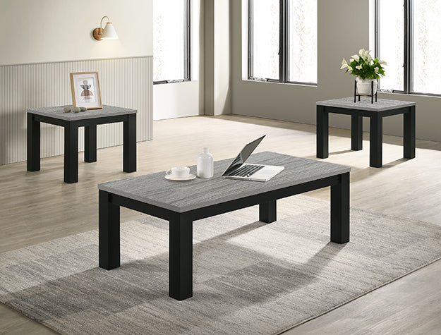 Theo- 3pc Coffee Table & End Table